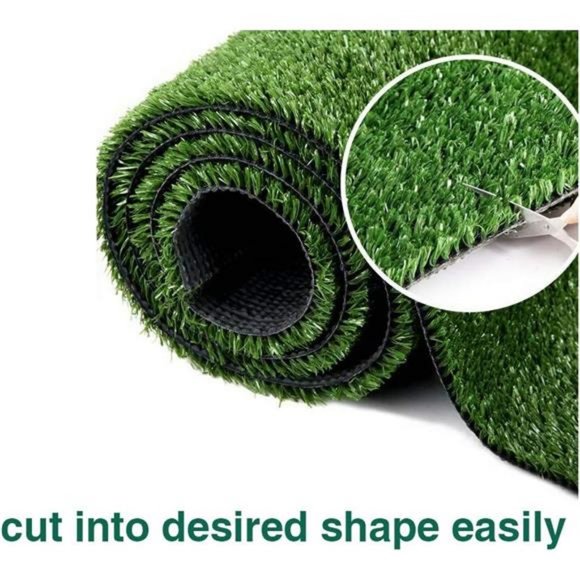 Synthetic Artificial Grass Turf 0.4" Drainage Holes Astroturf Rug 3FTX10FT - Picture 2 of 7